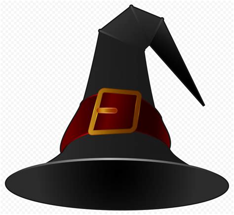 Black and red witch hat